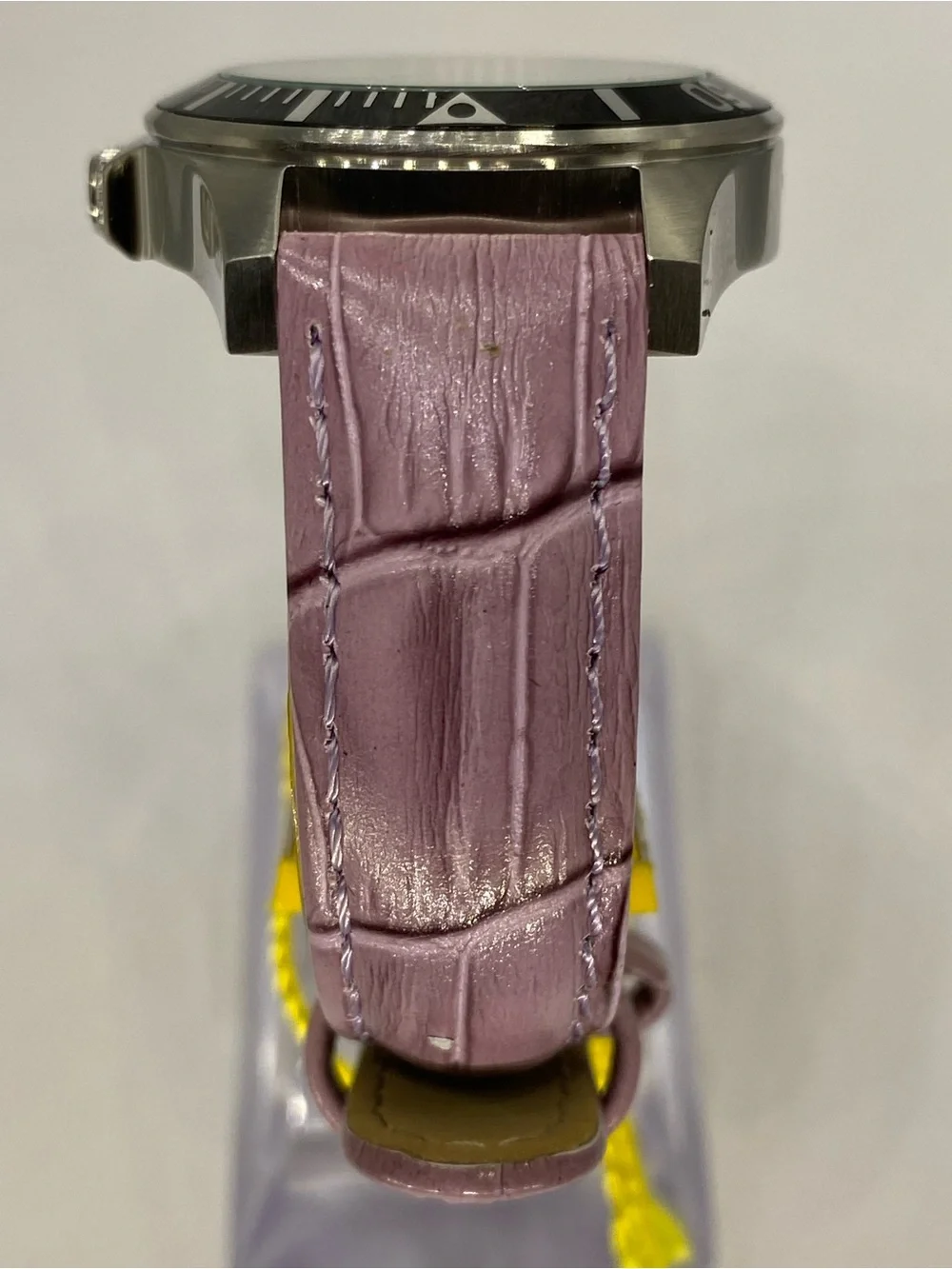 Men’s ^^^ Invicta ***  Watch / Plush  Pink Leather Strap ***